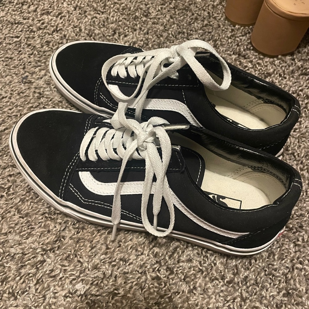 Vans Black and White Old Skool Sneakers